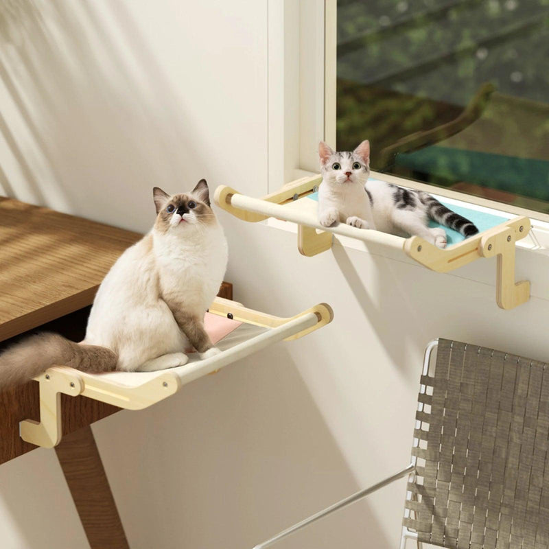 Mewoofun Wooden Cat Hammock