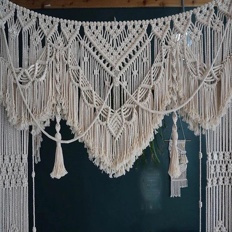 Handmade Macrame Wall Hanging Curtain