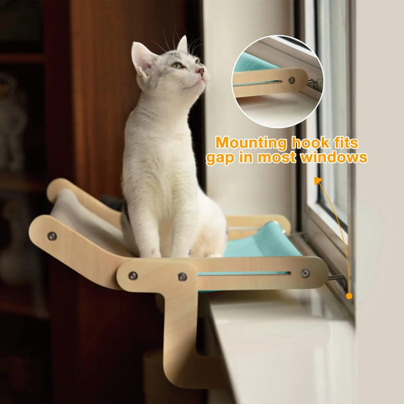 Mewoofun Wooden Cat Hammock