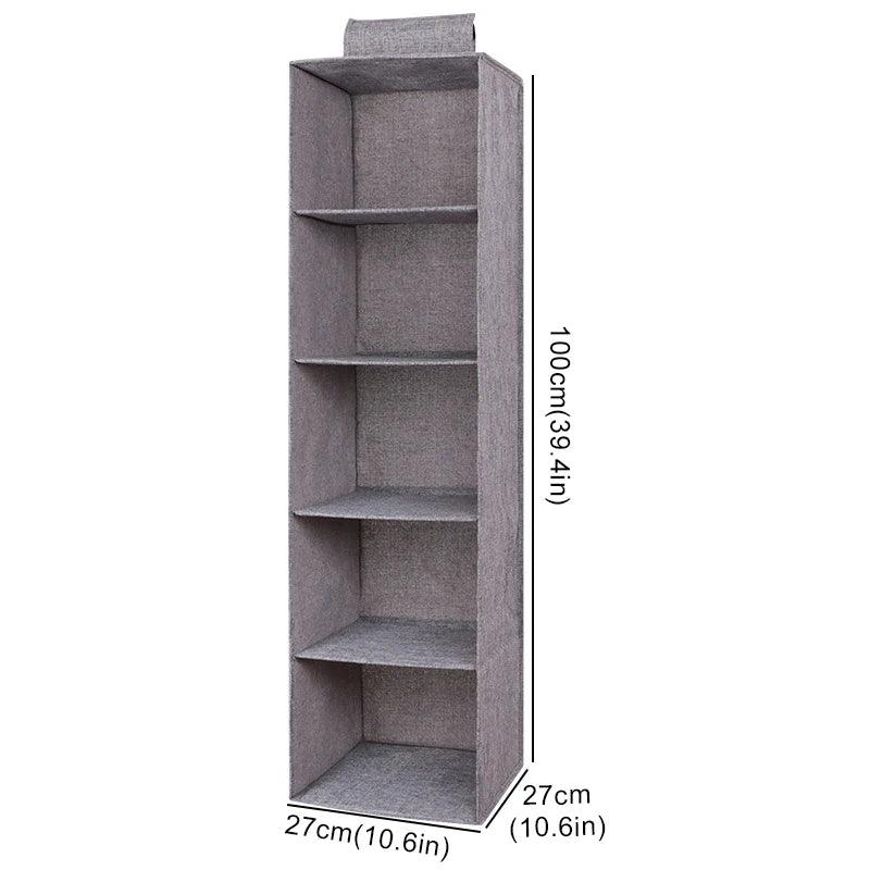 Gray Hanging Closet Organizer