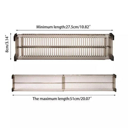 telescopic transparent drawer divider