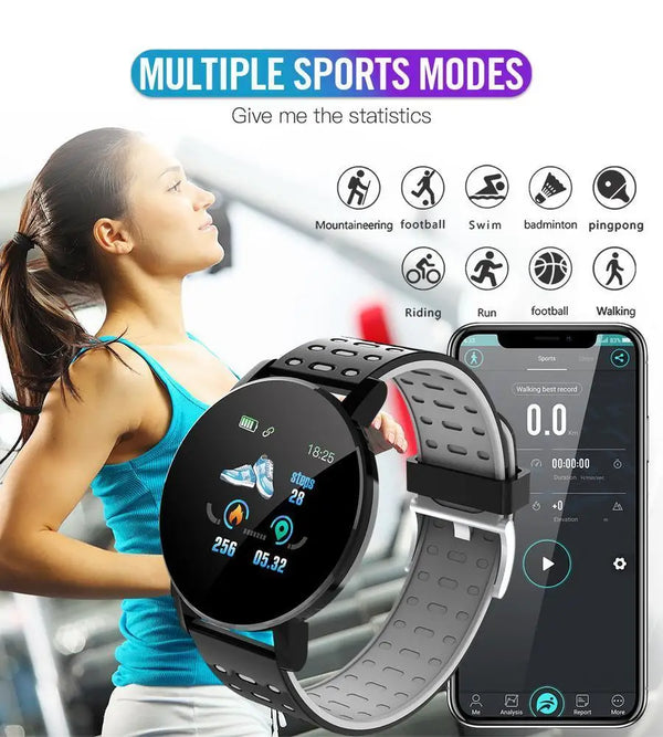 Blood Pressure Waterproof Sport Smartwatch