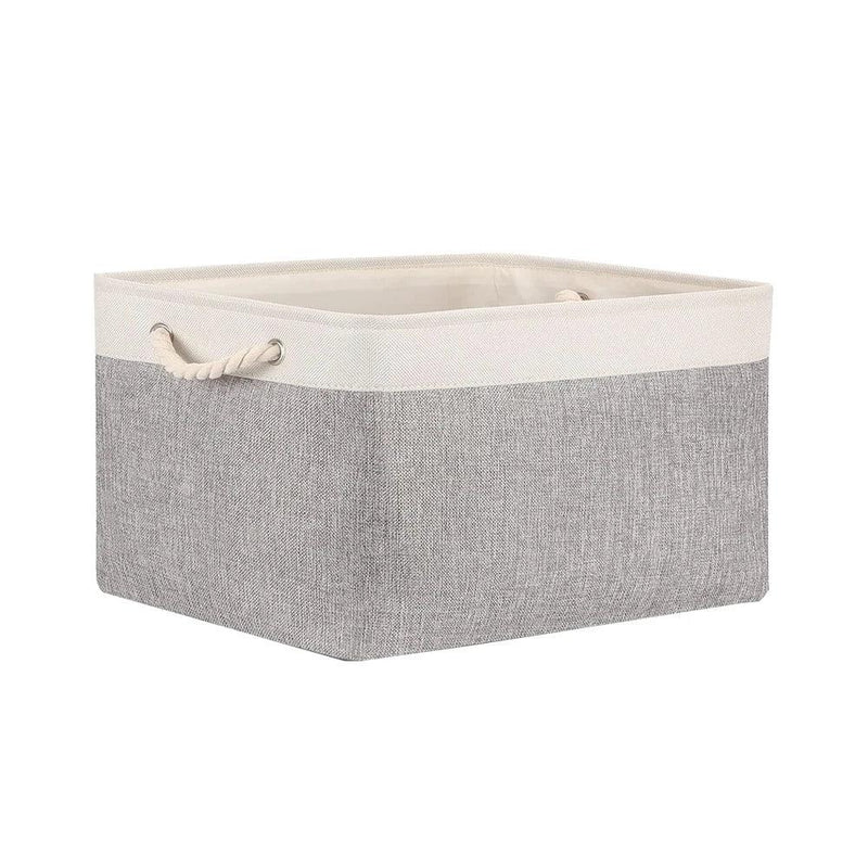 Cube Canvas Fabric Storage Basket