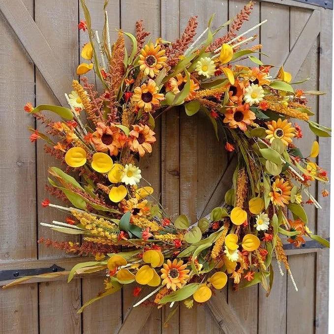 Thanksgiving Door Decorative Wreath