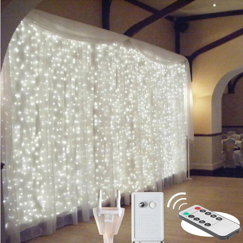 LED Curtain Remote String Lights Christmas Fairy Lights Garland For New Year Home Patio Party Wedding Home Outdoor Decoration