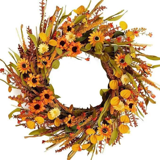 Thanksgiving Door Decorative Wreath