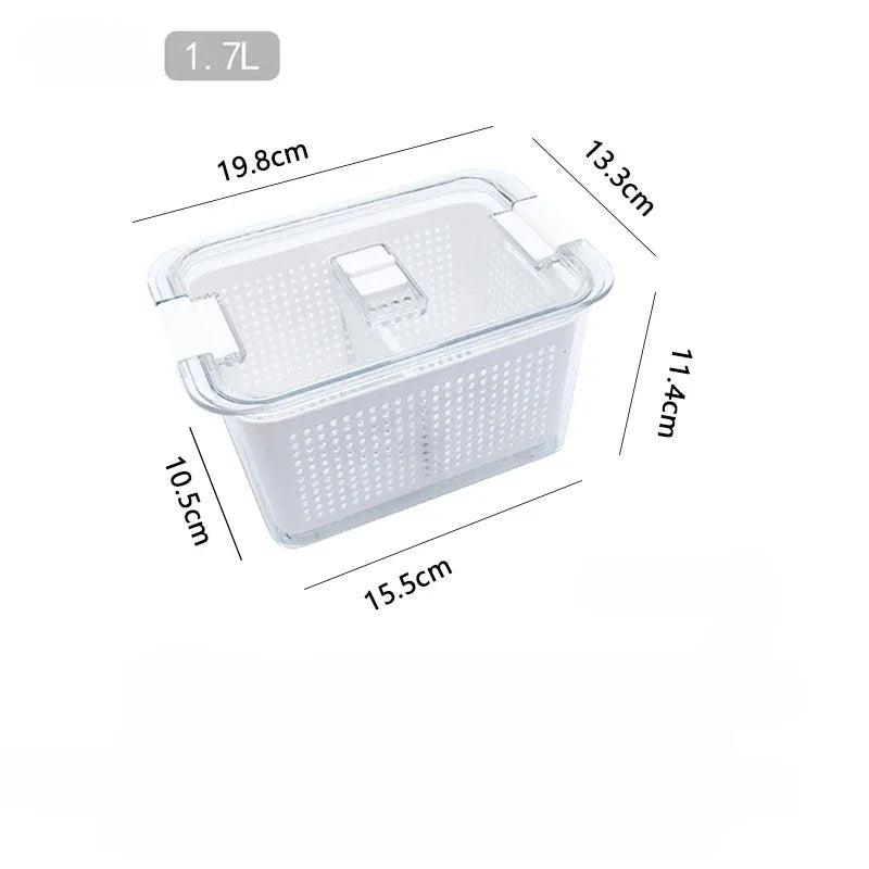 fridge drain storage box