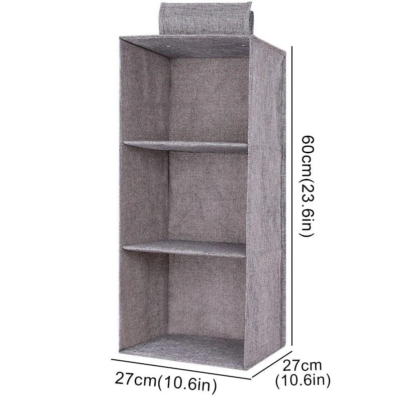 Gray Hanging Closet Organizer