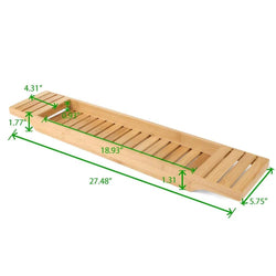 Bamboo Luxury Extendable Bath Tray