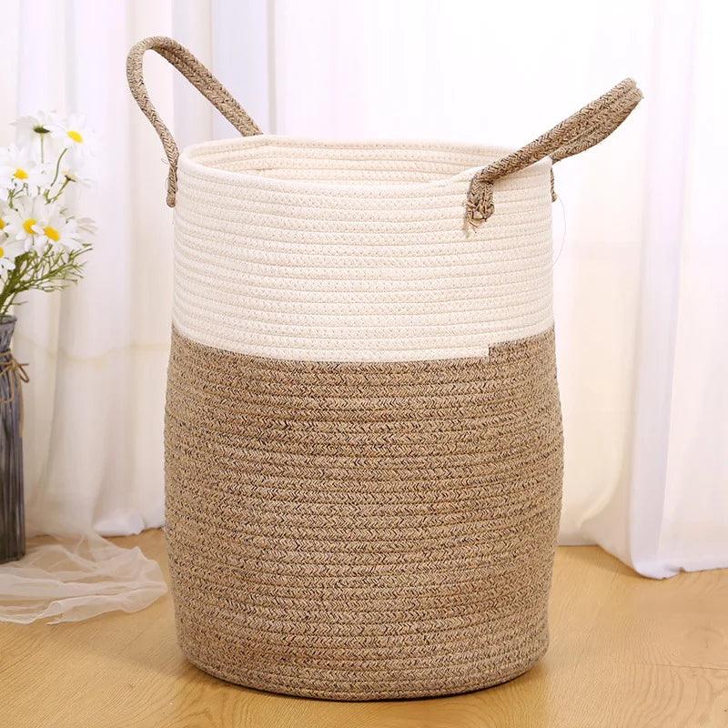 Cotton Rope Styled Laundry Basket