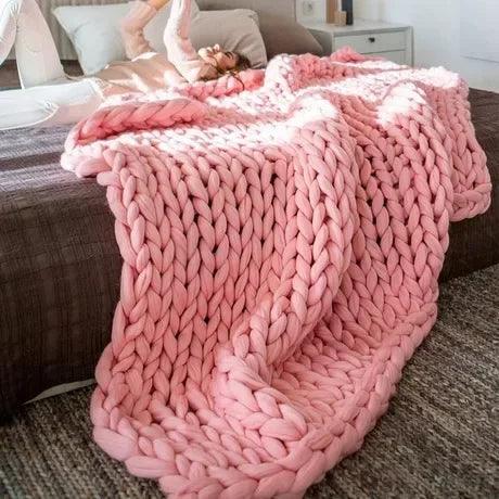 Luxury Heavyweight Thick-Knitted Blanket