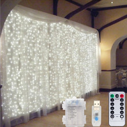 LED Curtain Fairy Lights USB Battery Powered String Lights Christmas Garland For New Year Party Wedding Camping Home Decoration