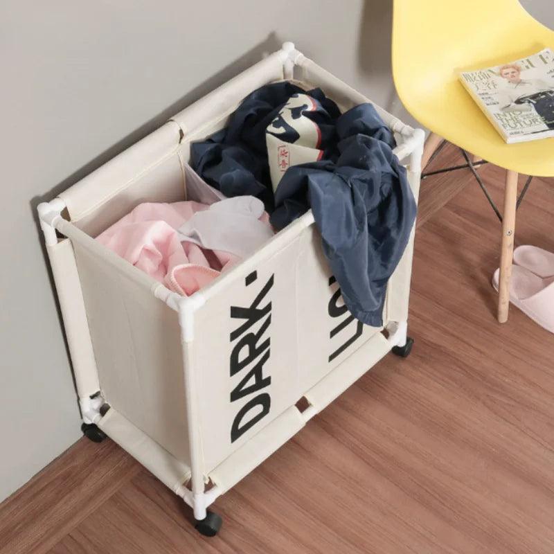 Roller Multi Grids Laundry Basket