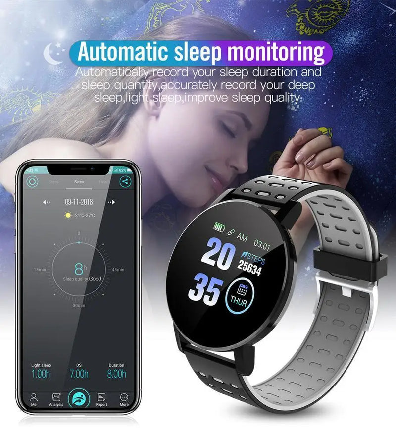 Blood Pressure Waterproof Sport Smartwatch