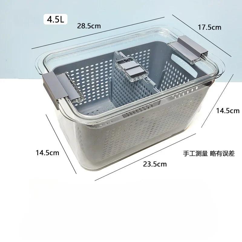 fridge drain storage box