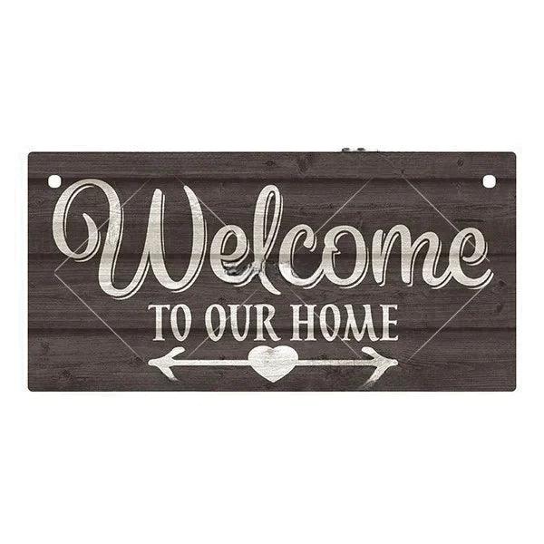 Vintage Welcome Home Wooden Sign