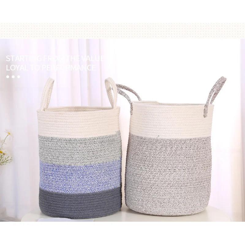 Cotton Rope Styled Laundry Basket