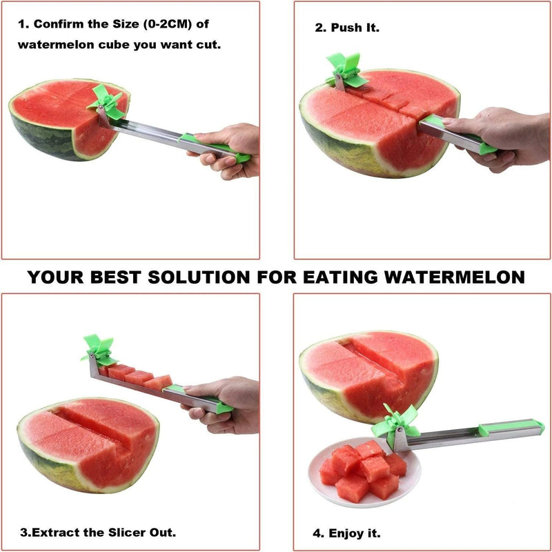 Stainless Steel Windmill Design Watermelon Cutter