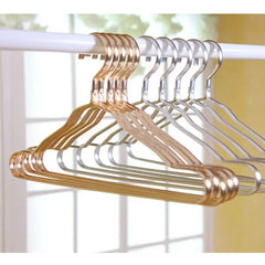 5/10pcs Metallic Clothing Hanger