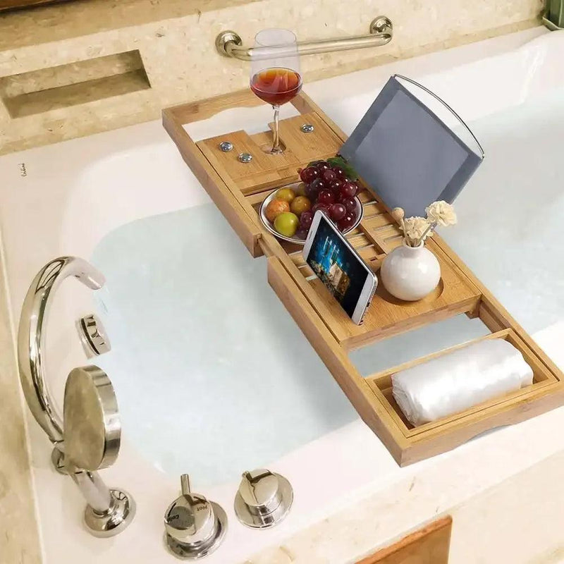 Bamboo Luxury Extendable Bath Tray