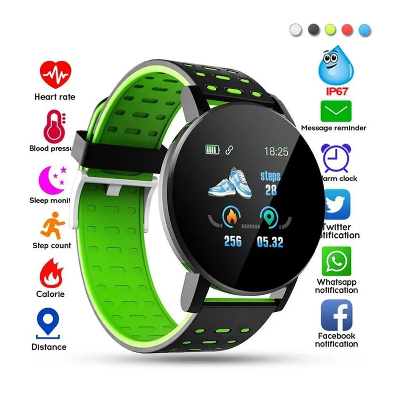 Blood Pressure Waterproof Sport Smartwatch