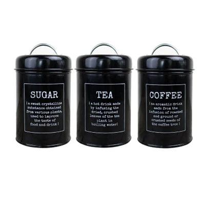 tea coffee sugar retro mason jars