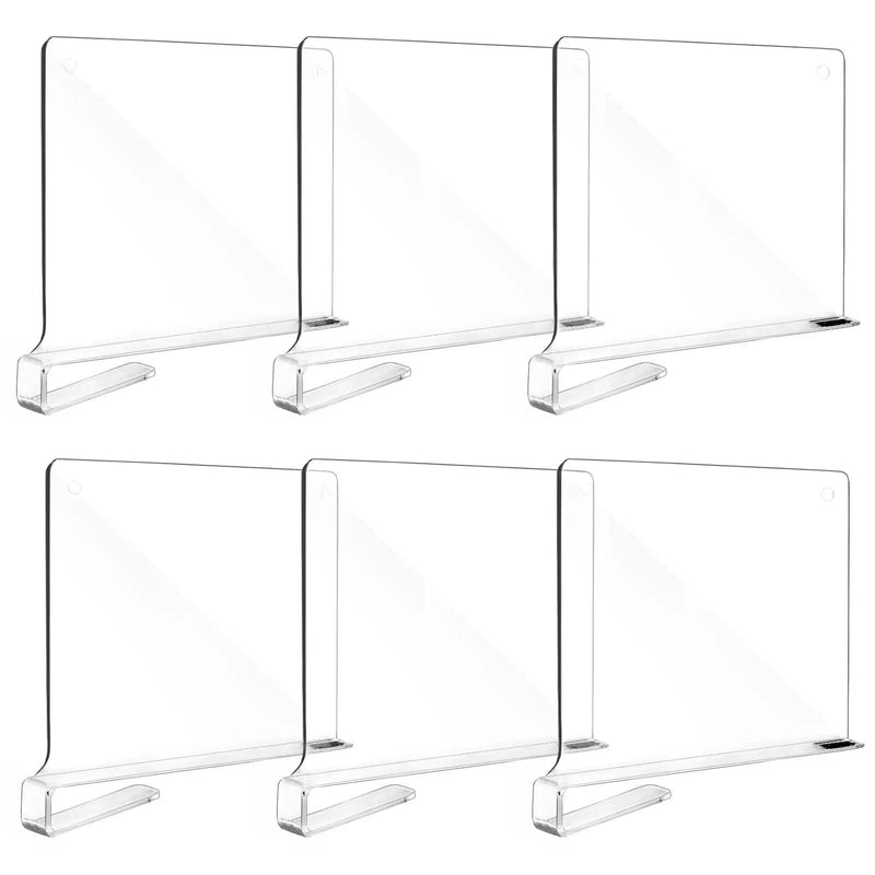 Clear Acrylic Closet Shelf Dividers