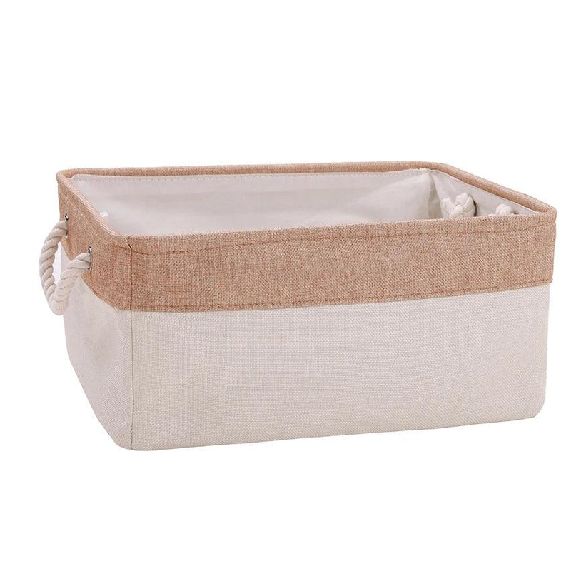 Cube Canvas Fabric Storage Basket