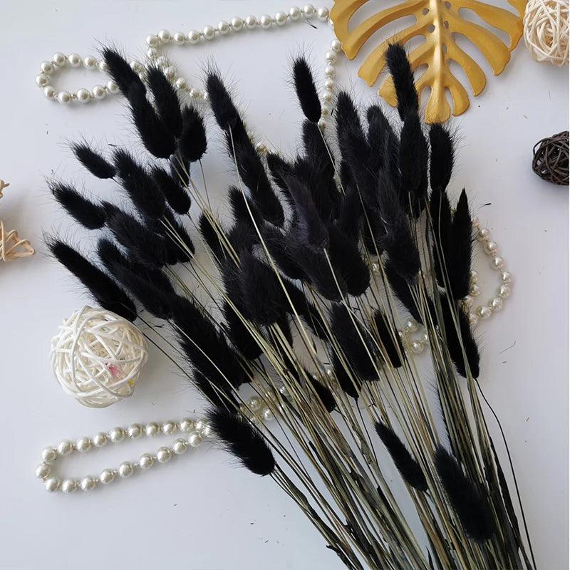 60PCS colorful Bunny Rabbit Tail Grass