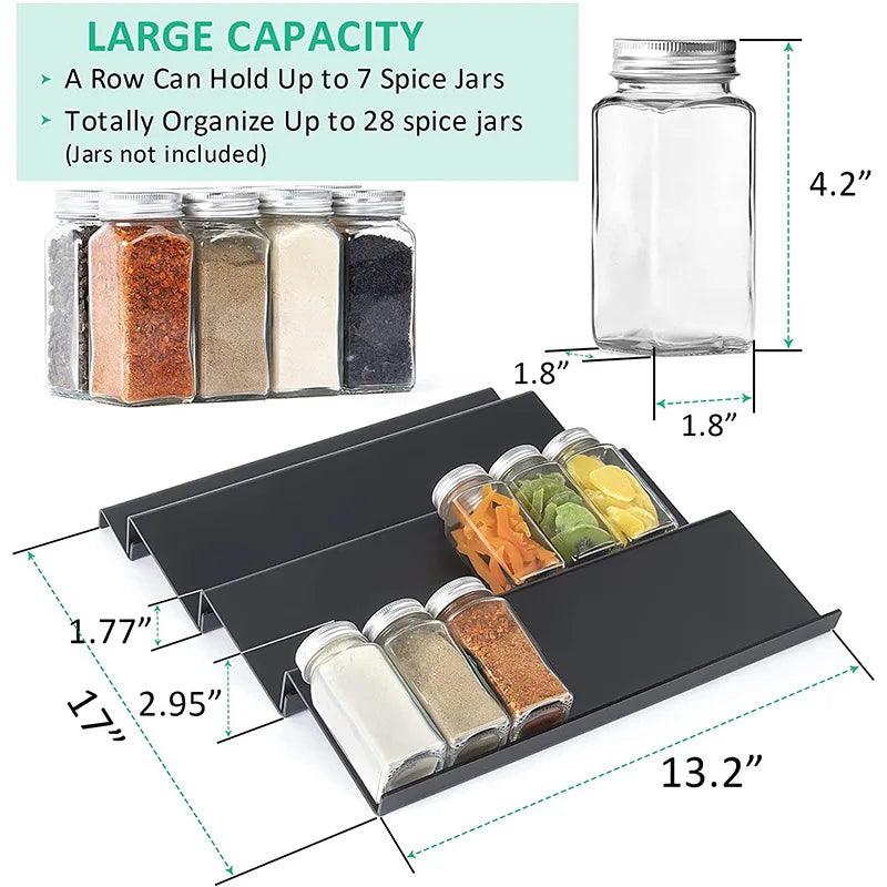 4-tier drawer spice rack