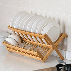 bamboo dish drying rack