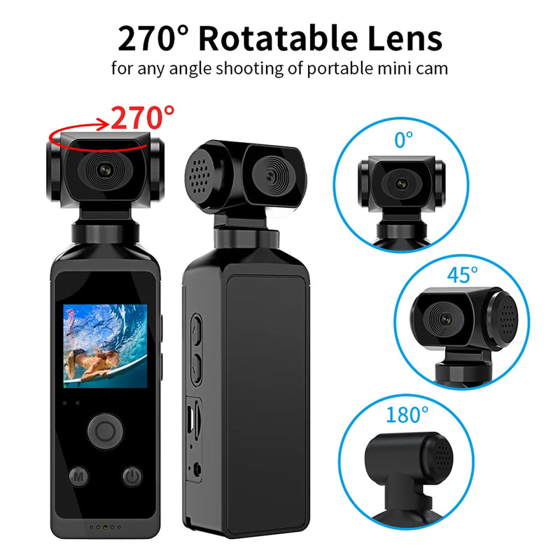 Handheld Gimbal Camera 1080P/2K/ 4K Resolution