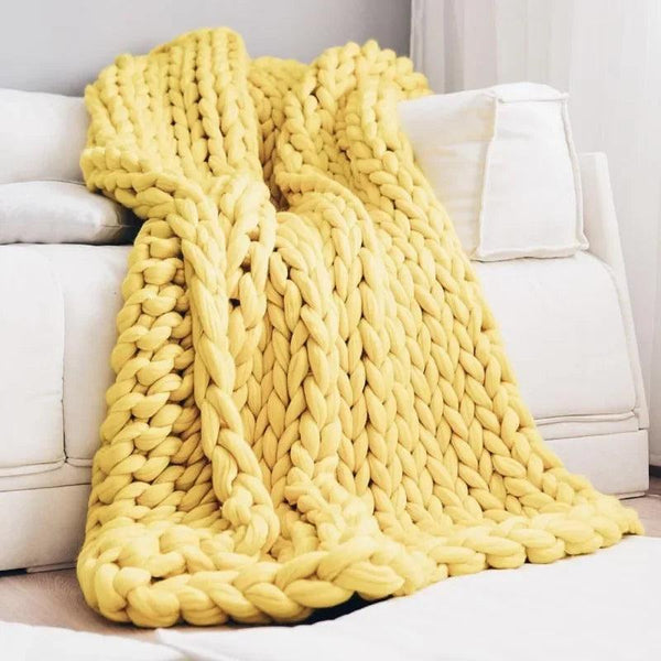 Luxury Heavyweight Thick-Knitted Blanket