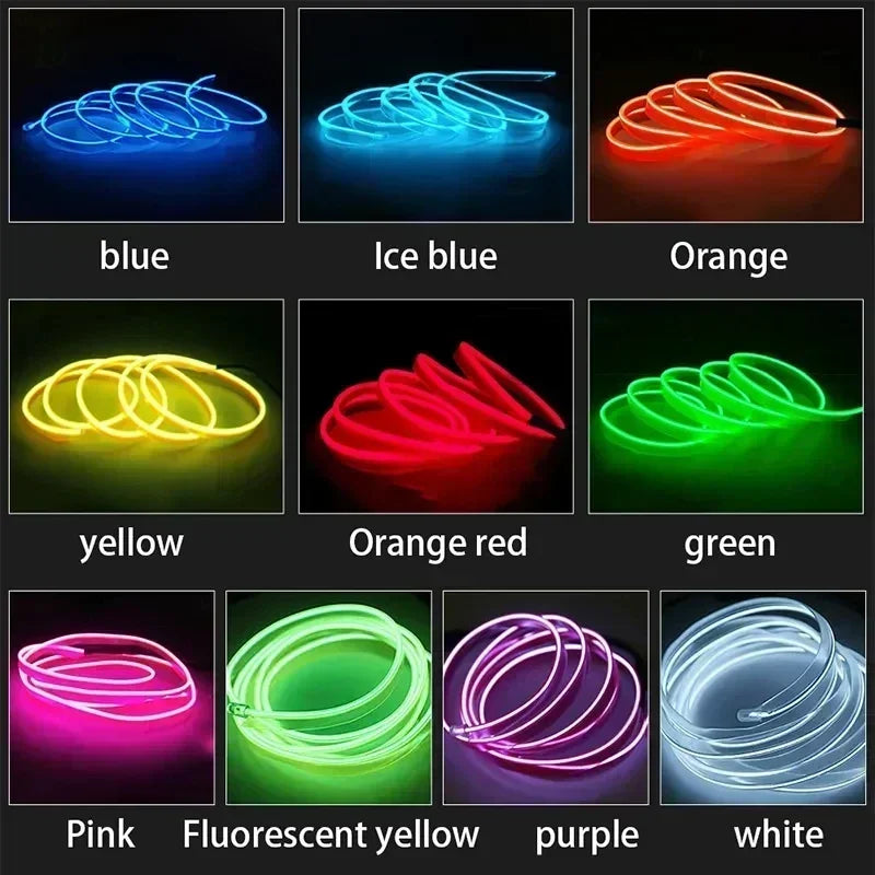 Car interior LED decorative light