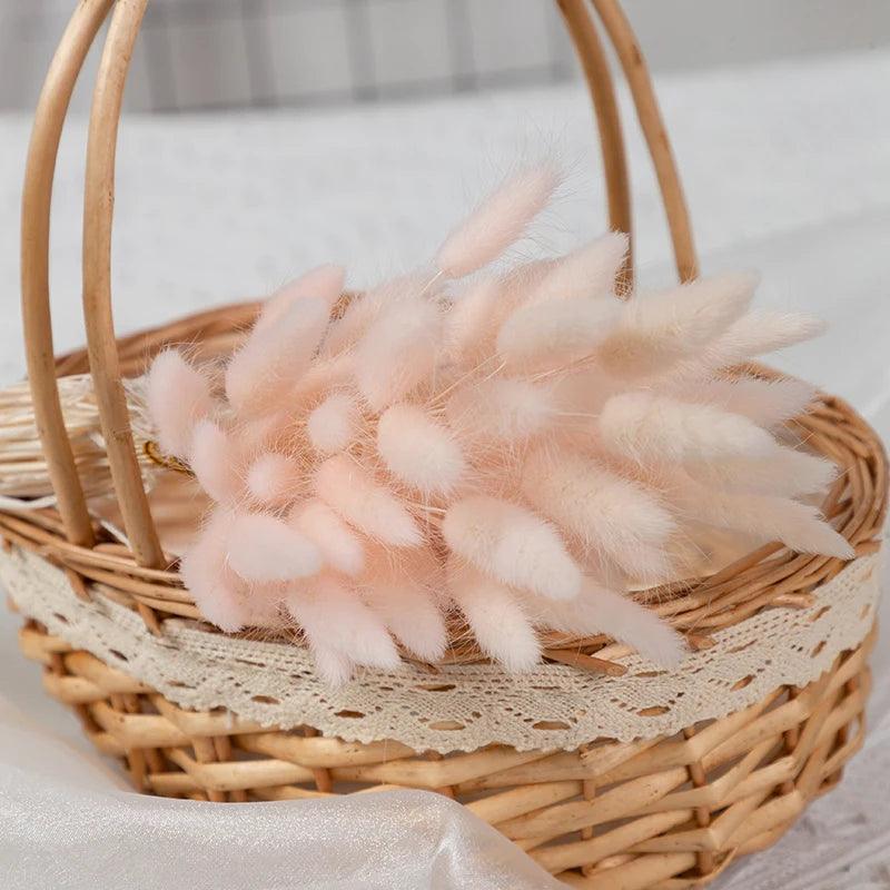 60PCS colorful Bunny Rabbit Tail Grass