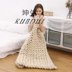 Luxury Heavyweight Thick-Knitted Blanket