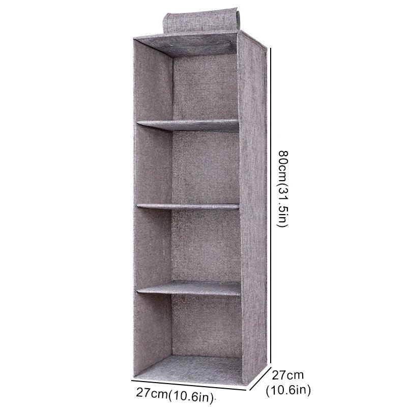 Gray Hanging Closet Organizer