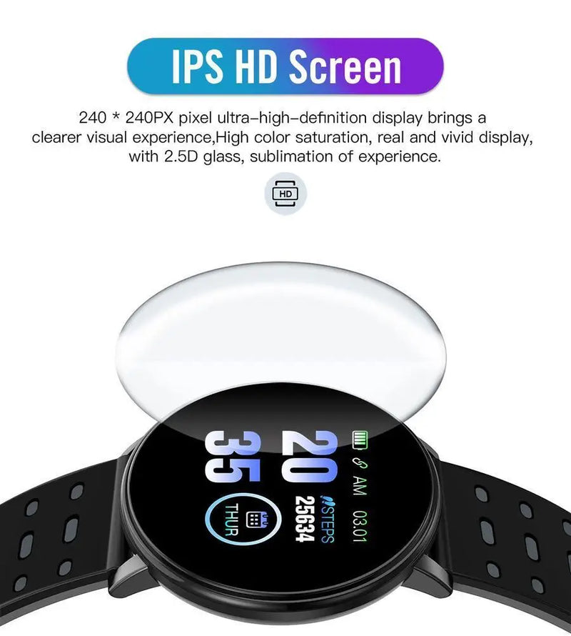 Blood Pressure Waterproof Sport Smartwatch