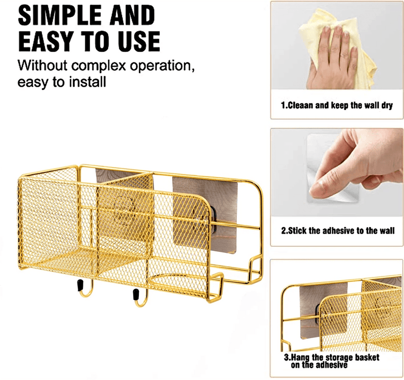 nordic gold desktop organizer