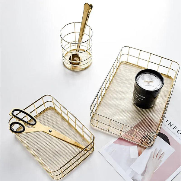 nordic gold desktop organizer