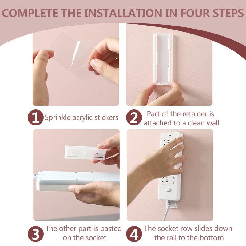 Self -Adhesive Desktop Socket Fixer