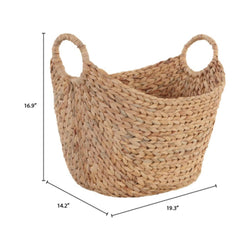 large water hyacinth boat basket