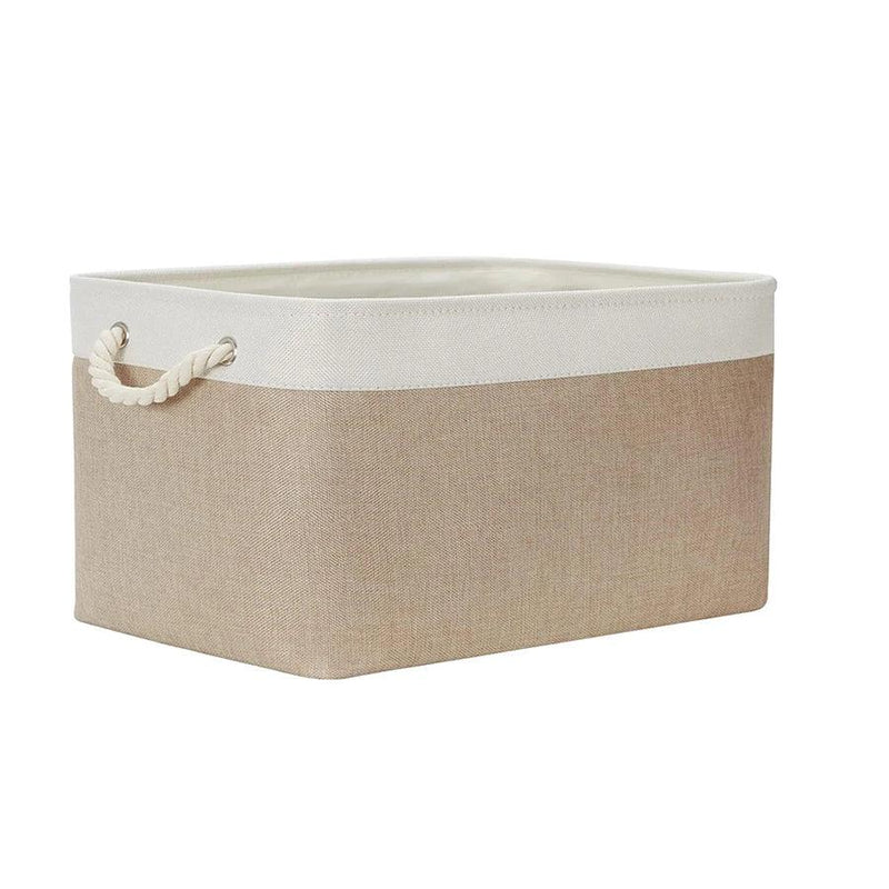 Cube Canvas Fabric Storage Basket