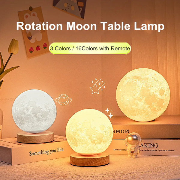 Creative 3D Moon Night Lamp 360°