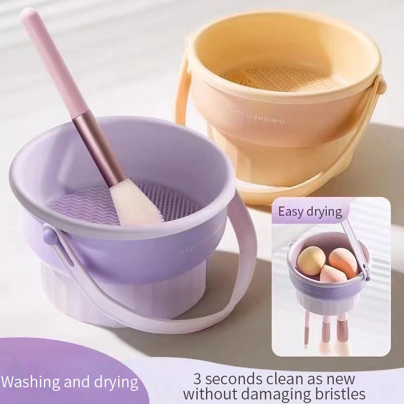 Silicone Makeup Brush Washing Bowl