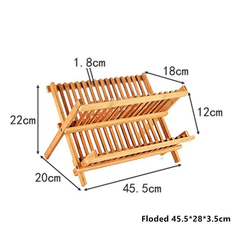 bamboo dish drying rack