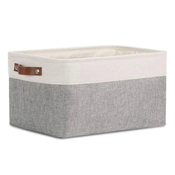 Cube Canvas Fabric Storage Basket