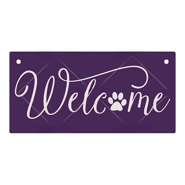 Vintage Welcome Home Wooden Sign