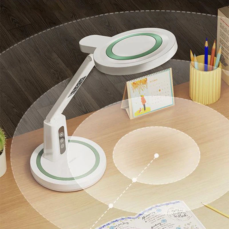 USB Chargeable LED Clock Table Lamp