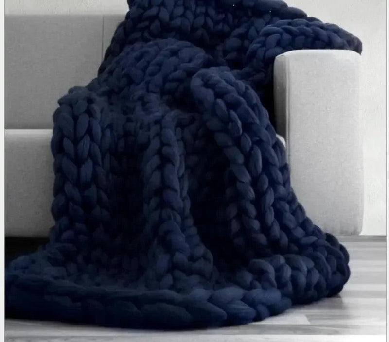 Luxury Heavyweight Thick-Knitted Blanket